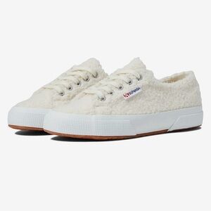 NWT SUPERGA 2750 FAUX SHERPA SNEAKERS US 8.5 EUROPE 39 1/2